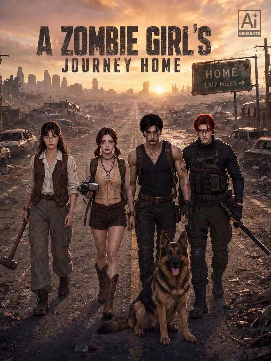 A Zombie Girl’s Journey Home: A Heartwarming Apocalypse Romance